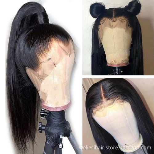 Full Hd 360 Lace Frontal Wig Cheap Straight Brazilian Virgin Human Hair Extension Transparent Lace Front Wig For Black Women